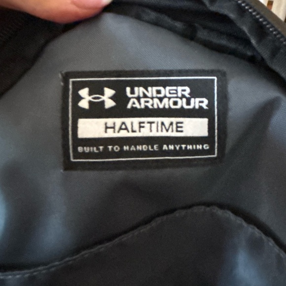 Under Armour Storm Halftime School Black White Logo Backpack With Pockets - Picture 6 of 11